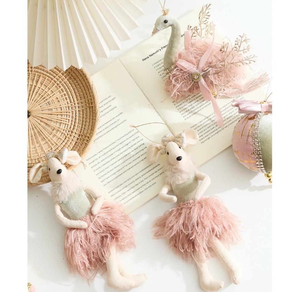 Neue Flanell Weihnachtsbaumdekorationen Große Leichte Weihnachtshänger Schwan Reh Weihnachtsbaum Hängende Ornamente Weihnachtsfeier