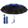 Durable Folding Umbrella with 12 Double Ribs and Large Large Folding Umbrella with Automatic Super Suitable for Sun and UV Rainy Season Typhoon