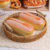 Soft Simulated Cheese Bun Stress Relief Slow Rising Toy Bread Squishy Toy  for Adults Kids Gift