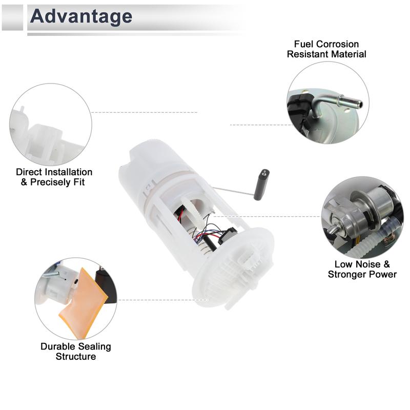 X Autohaux Auto Car Fuel Pump Assembly for Jeep Commander 2007-2010 V8 4.7L with 21.1 Gallon Fuel Tank No.5143579AA