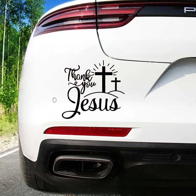 Jesus Car Stickers Christian God Car Body Bumper Vinyl Decal Car Accessories,,For Cars, Trucks, Walls, Laptops, Windows,