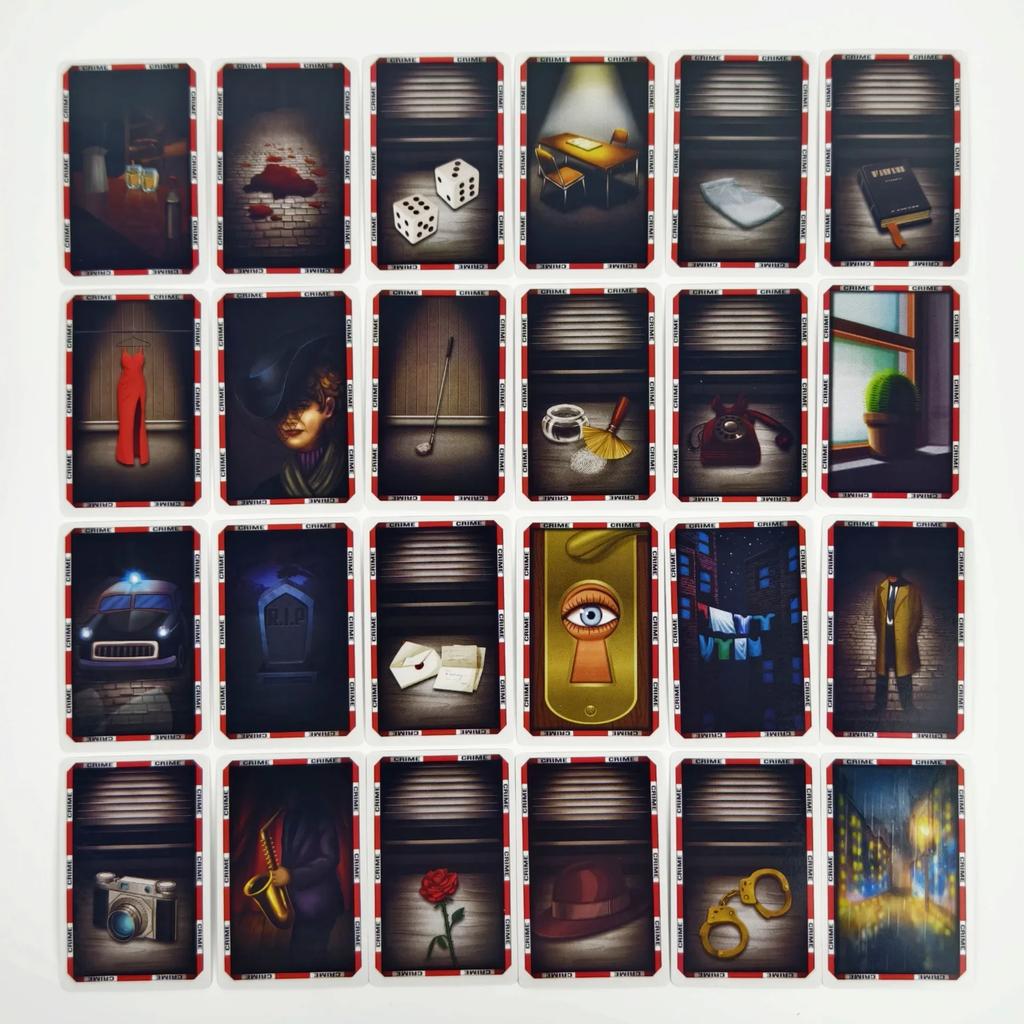 Brain Fog Witness Crime Deduction Card Game ABULA RASA Chinese Version Puzzle Strategy with Blind Testimony Mechanics