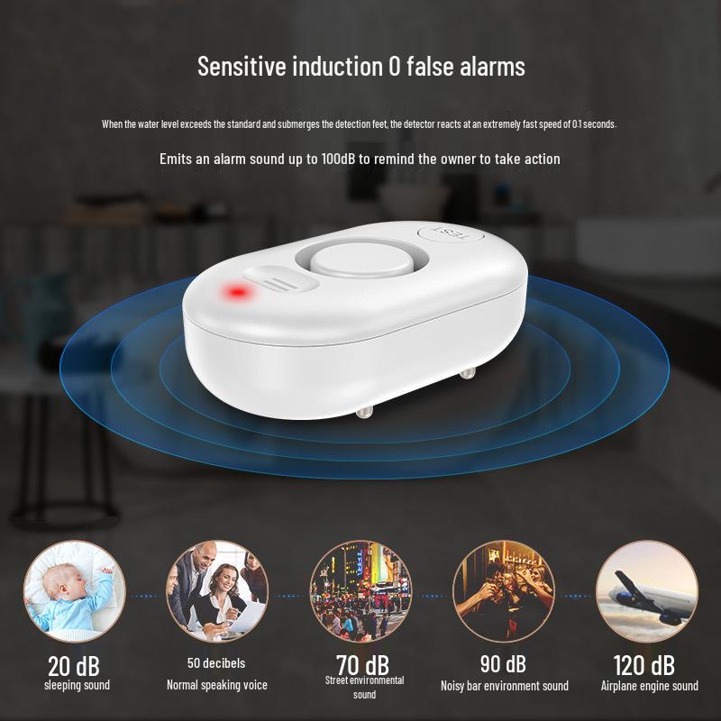 WiFi Water Leak Detector Alarm - Tuya Smart Sensor with Mobile Alerts