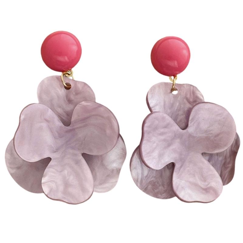 Elegant Flower Earrings Women Pendant Earrings Comfortable Wear Ear Jewelry Suitable for Daily and Formal Occasions Wear