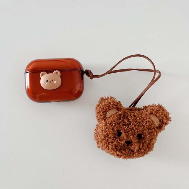 

Ретро бурый медведь плюшевый с подвеской 3d теплый милый мультяшный чехол для наушников для Apple Airpods 1 3 Pro 2 2nd силиконовый мягкий чехол For Airpods Pro 2nd