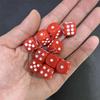 50Pcspack High Quality New 12Mm Acrylic Transparent D6 Point Dice #12 Round Corner Boutique Dice