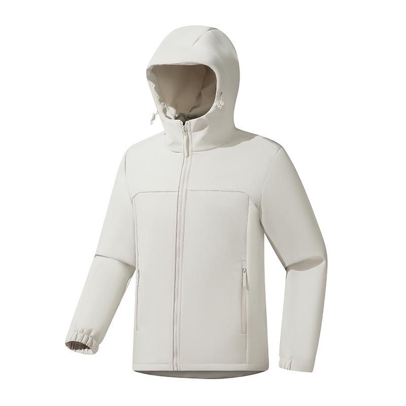 2026 Autumn/Winter Unisex Softshell Jacket: Outdoor Windproof, Water-Repellent, Warm Hooded Cardigan