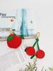 Fresh Style Leather Fruit Coin Purse Keychain Charm
