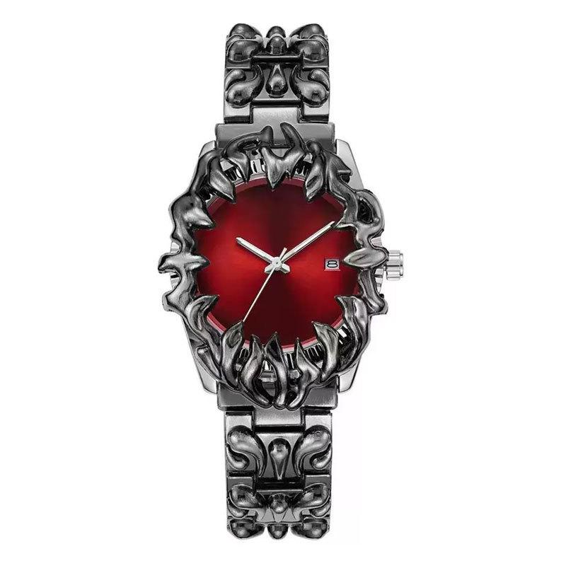 AOCASDIY Montre Homme Style Médiéval Ancien Design Créatif Acier Étanche Style Unique Mode Montre-Bracelet à Quartz pour Homme