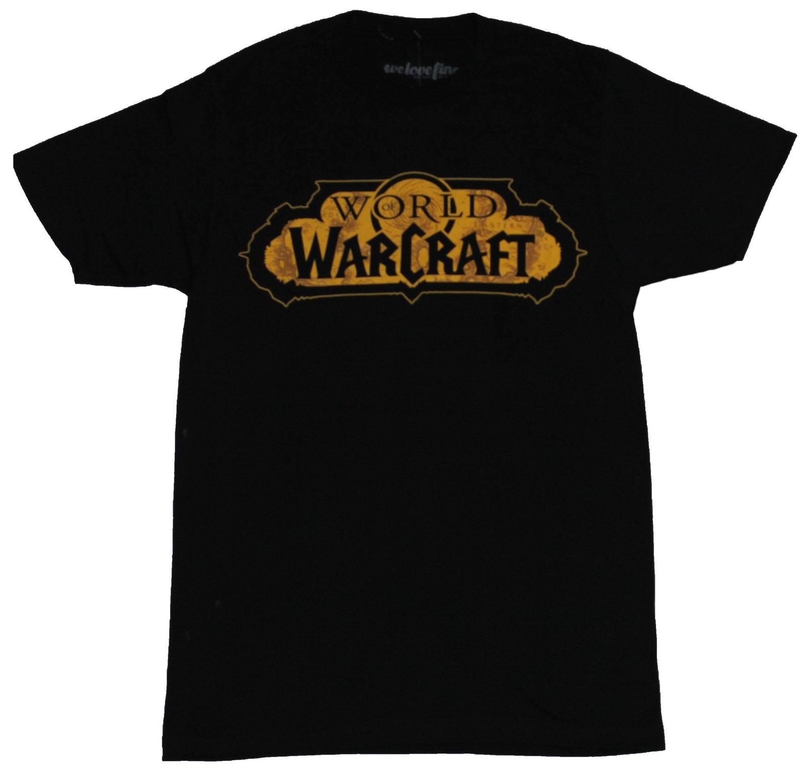 World of Warcraft Mens T-shirt Classic Yellow Game Logo Image XXL