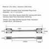 Zinc Alloy Head Cable Protection Sleeve Exposed Mount 304 Stainless Steel Door Loop Metal Wire Pipe Armored Cable