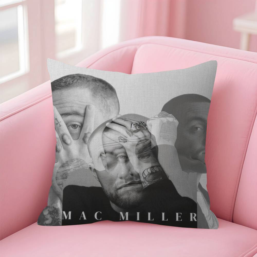 Sänger Hot MMac Miller Kissenbezug Cartoon Geschenk Kissenbezug Schlafzimmer Zuhause Sofa Stuhl Sitz Dekor Kissenbezug
