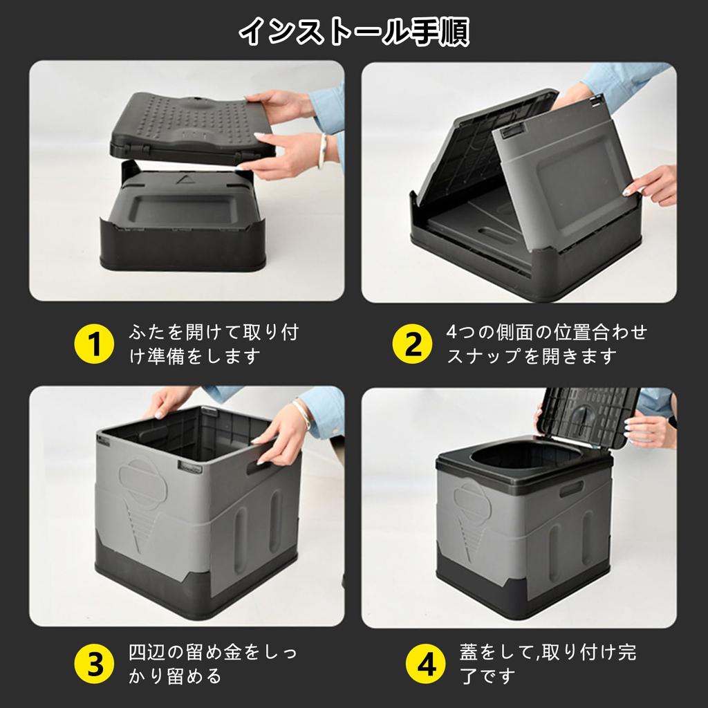 Portable Folding Toilet for Emergency Preparedness and Disaster Easy To 300kg Weight Portable Toilet Emergency Can Be Used for Defecation and Ideal