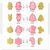 8 ks Vánoční forma na sušenky 3D trojrozměrná Sněhulák Santa Sněhová vločka Losí forma Vykrajovátko na dorty a sušenky Nový rok Kuchyňské pekařské nářadí
