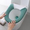 Toilet Seat Cover Bathroom Soft Thicker Warmer Easy Installation to Clean Modern