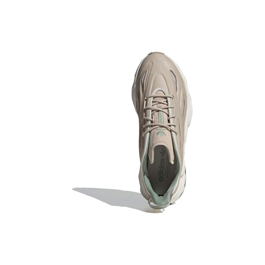 Adidas Originals Ozweego PU Synthetic Leather Rubber Versatile Trendy Durable Lightweight Low-Top Dad Shoes Unisex Sneakers Khaki IF9365