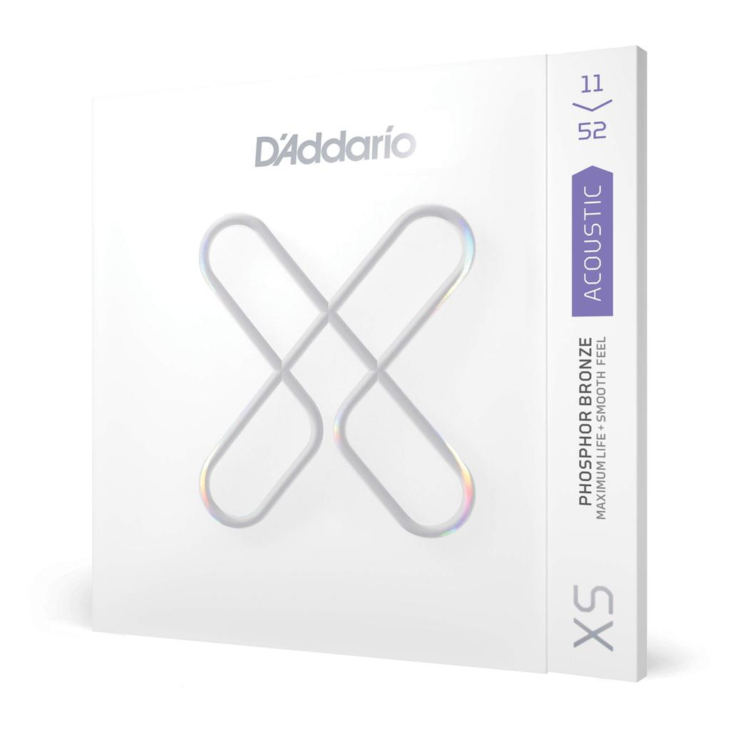 XS Coated Phosphor Bronze Acoustic Guitar Custom XSAPB1152 D'Addario Strings, Light, .011-.052,