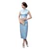 Floral Print Cheongsam Dresses Chinese Style Traditional Clothing Chinese Qipao  Evening Dress