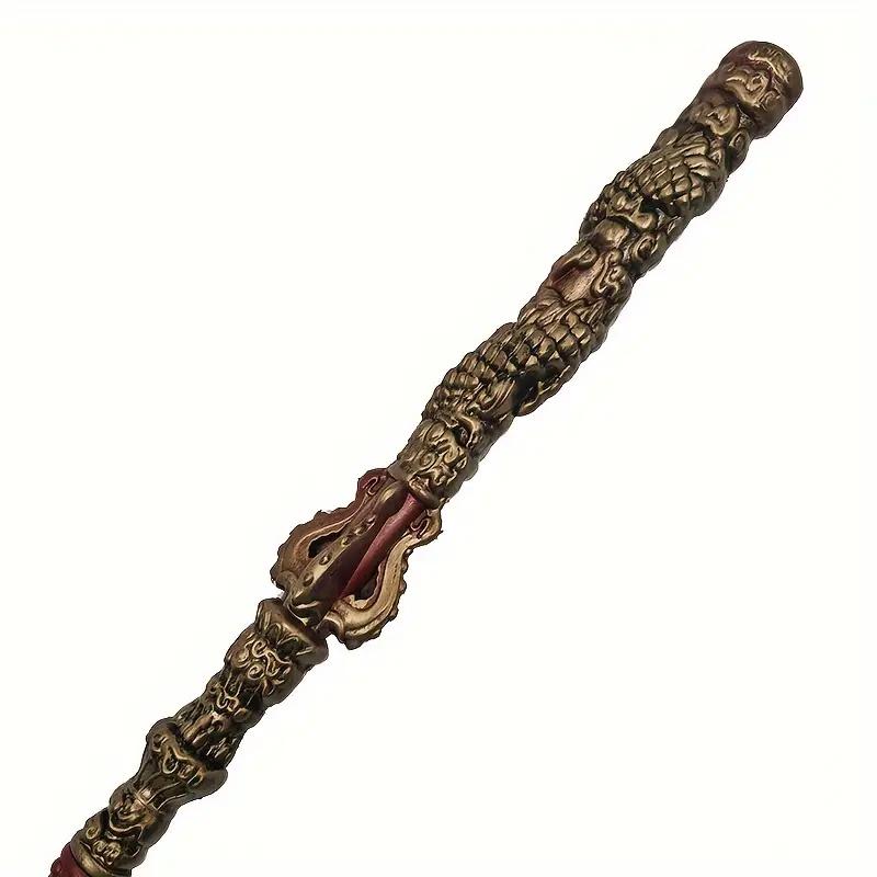 70in Sun Wukong Inspired Golden Staff PU Black Myth Weapon Cudgel Real Full Size Japanese Katana Samurai Sword Cosplay Accessory