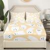 Halloween Ghost Pattern Bed Hat Three-Piece Digital Printing Bedding Bed Hat Three-Piece Set Children And Adults