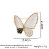 Ladies' Light Luxury Design Elegant Diamond Inlaid Zircon Butterfly Brooch Fashionable And Versatile Niche Design Brooch