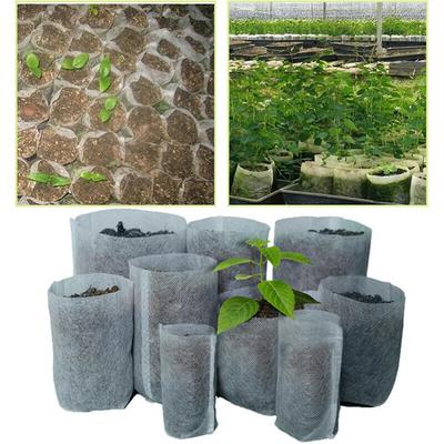 200 st - Biologiskt nedbrytbar non-woven plantskola påsar växt - odlingspåsar fröplantor
