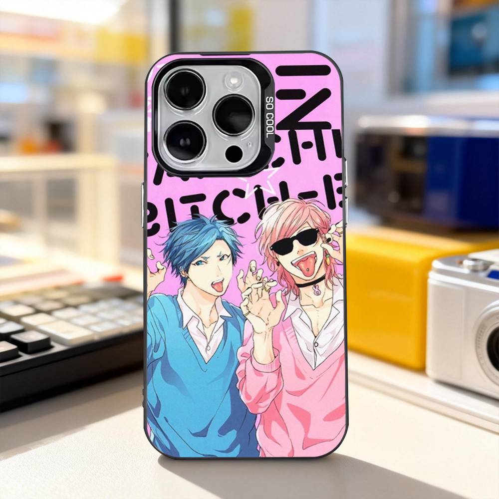 Ayato Yuri-i Yarichin Club Phone Case For iPhone 17,16,15,14,13,12,11,Pro,XS,Max,Plus,Mini,SE4,E Black Matte Shockproof Cover