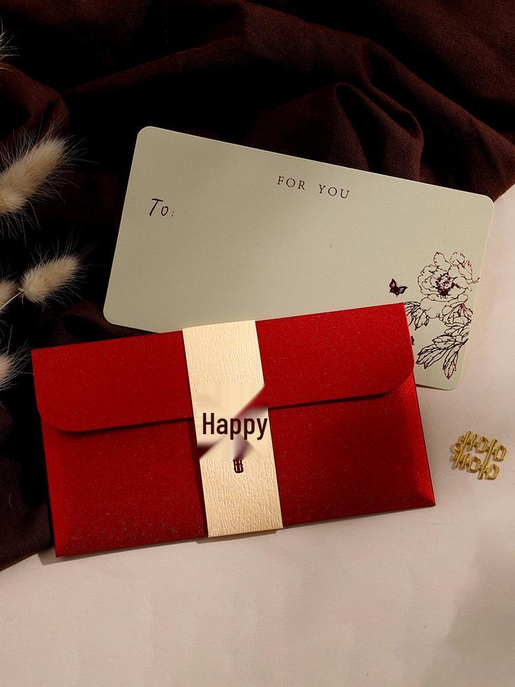Double Happiness 2025 New Style Wedding Red Envelope for Gift Money