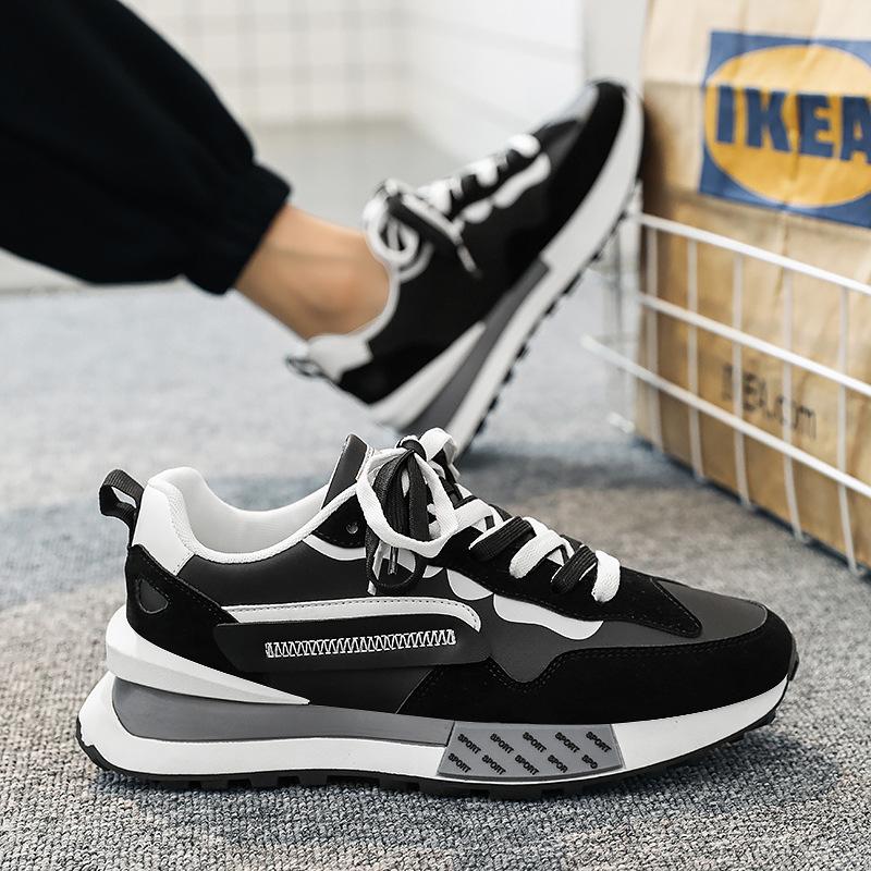 Spring 2024 New Men's Sports Leisure Running Shoes Hot Male Sneakers Walking Shoes Fashion Color Matching