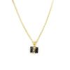 Les Trésors De Lily [E6110] - Black Gold 'Hypnôse' Designer Necklace
