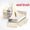 Soft Bristle Wool Paint Brush - No Shedding, Long Handle, Ideal for Water-Based and Latex Paints