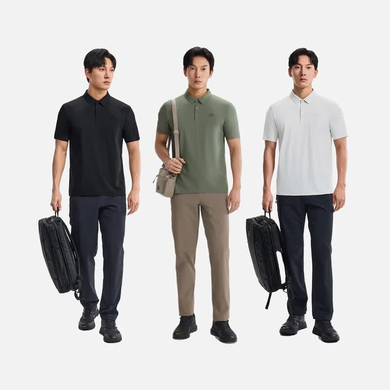 Pelliot Men's Outdoor Quick-Dry Polo T-Shirt