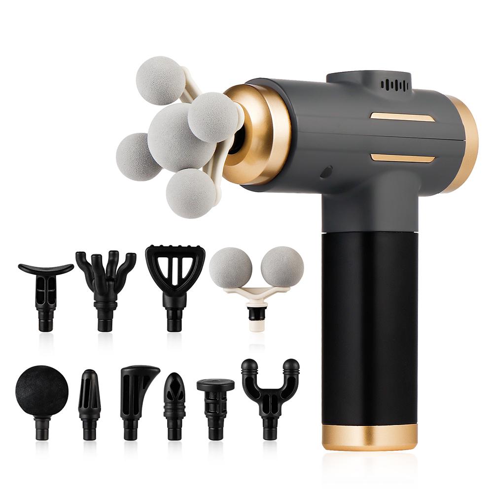2026 New 11-IN-1 Electric Massage Gun 99 Level Powerful Fascia Gun High-Frequency Vibration Body Massage Gun Arms Leg Muscle Masajeador