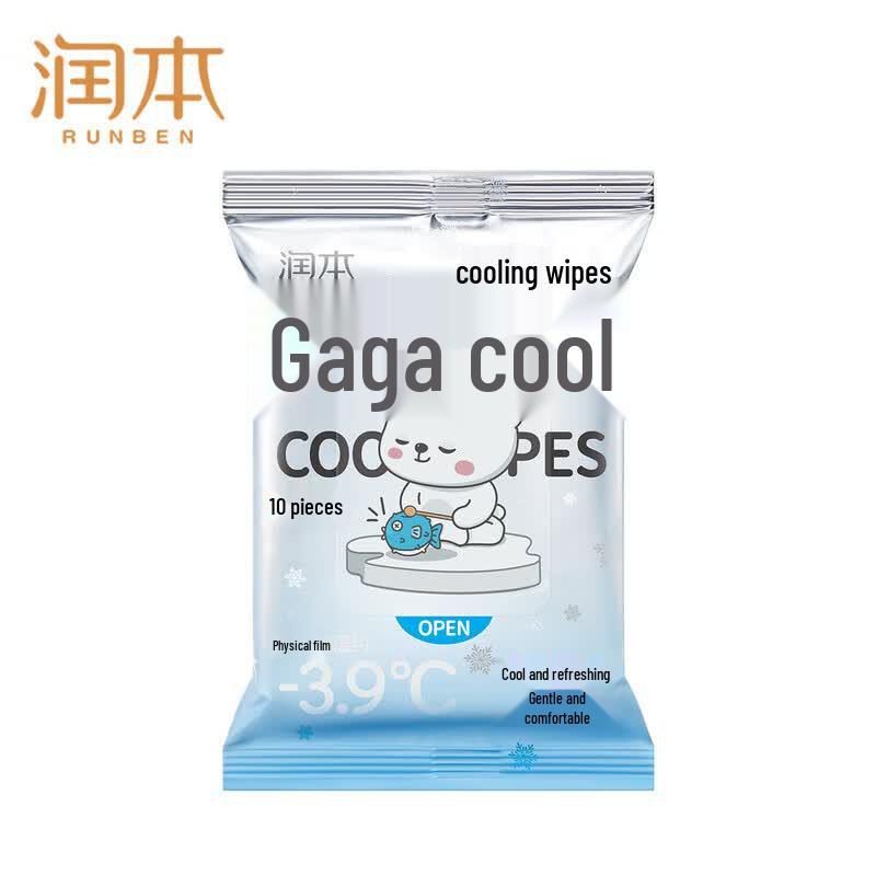 RUNBEN Gentle Cooling Wet Wipes