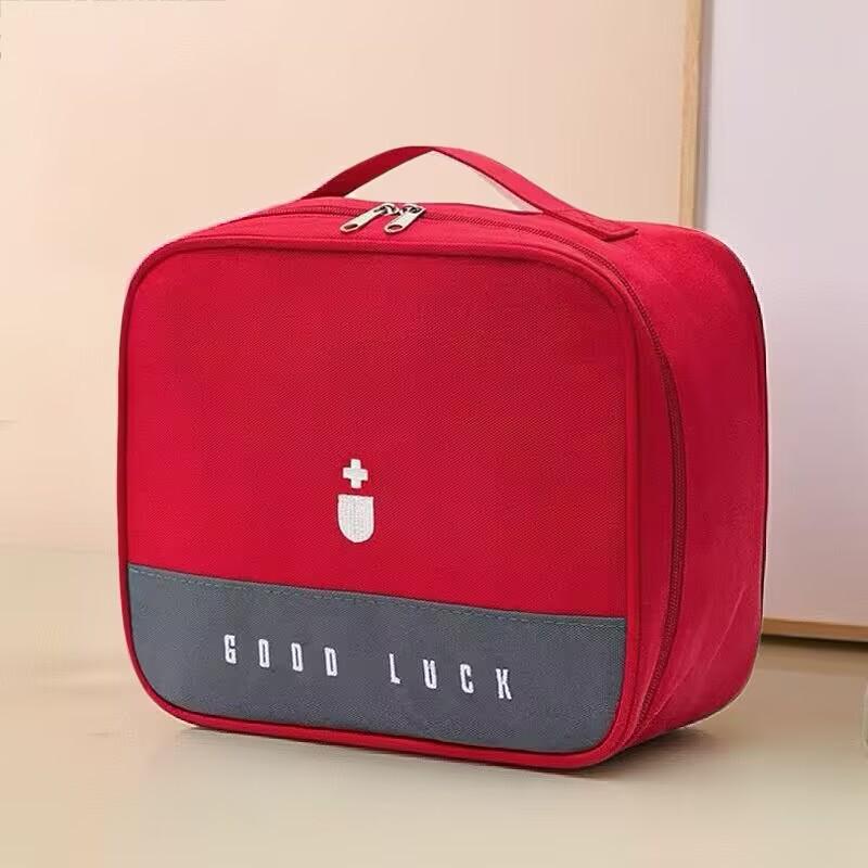 Large Portable First Aid and Medication Storage Bag for Travel and Home Use