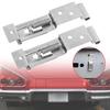 2PCS Car License Plate Bracket Rectangular Car Frame Holder Clamps Spring Loaded Trailer Number Plate Clips for RV Truck Trailer