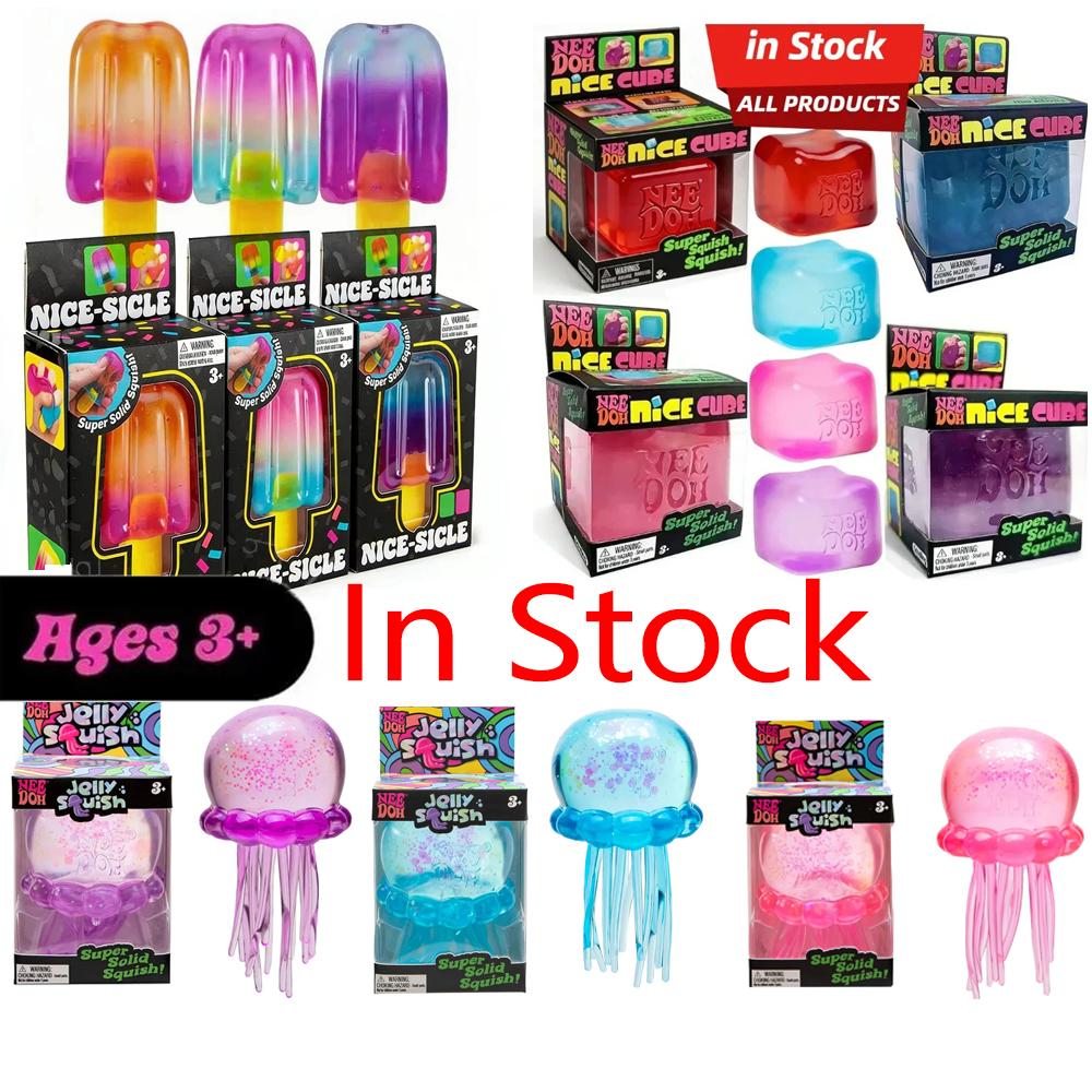 Schylling Needoh Nice Cube Sensoriale Nice-Sicle Sollievo dallo Stress Cubo Morbido Anti-Ansia Oggetto da Spremere Per la Concentrazione Popolazione ADHD