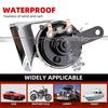 12V Copper Coil Double Horn 120dB Loud for Nissan ATV Motorcycle - Dual Tone Snail Horn Waterproof Car Truck Van EV