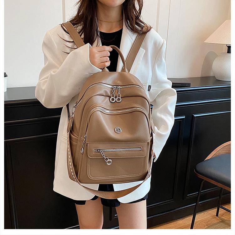 Summer New Women's Large-capacity Backpack Trendy Travel Shoulder Backpack Large-capacity Backpack