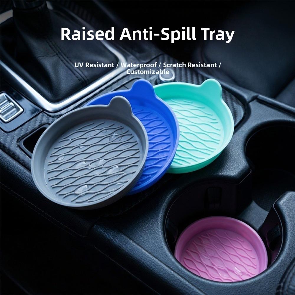 Silicone Non-Slip Cup Mats Non-Slip Silicone Cup Holder Mats New Car Cup Mats  For Car Cup Holders