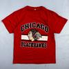 Chicago Blackhawks 1980er VTG T-Shirt Single Stitch Rot Screen Stars Medium 80er