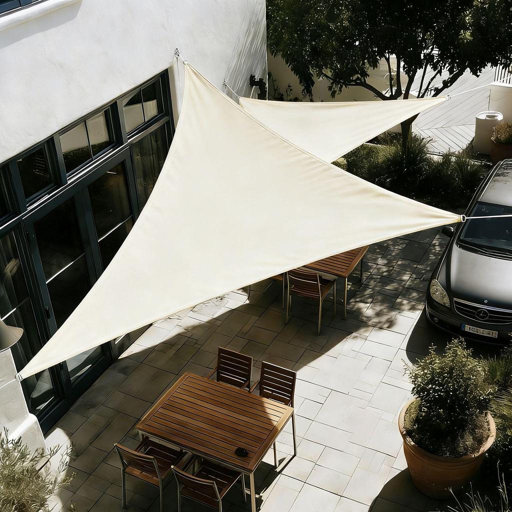 Waterproof Polyester Sunshade Sail - UV Protection Outdoor Canopy for Courtyard & Camping