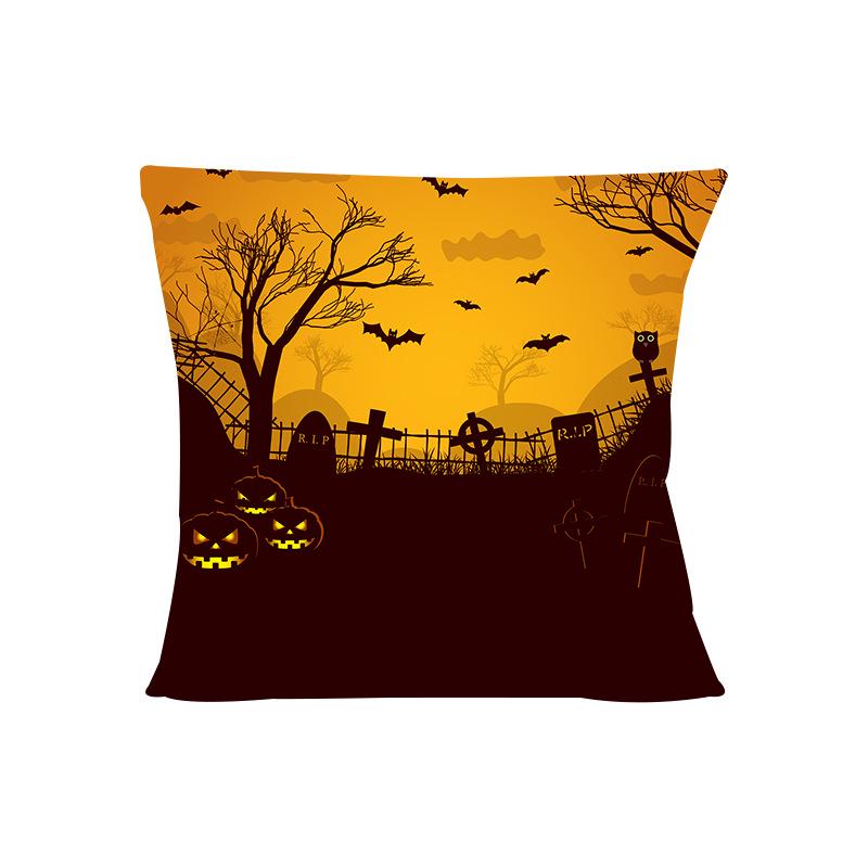 Copricuscino da divano zucca di Halloween nordico