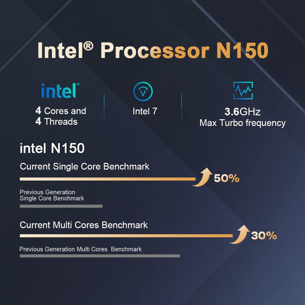 Ninkear N15 Air Laptop, 15.6 Inch 1920x1080 IPS Screen, Intel N150 4 Core Max 3.6GHz, 16GB RAM 512GB SSD