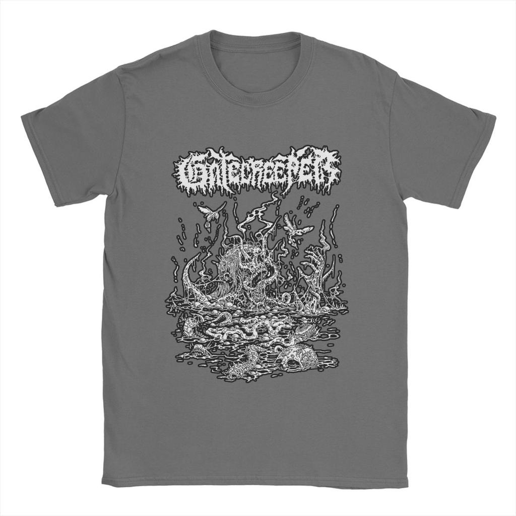 Gatecreeper T Shirt Men's Pure Cotton Awesome T-Shirt Crew Neck Band Tee Shirt Short Sleeve Clothing Printing