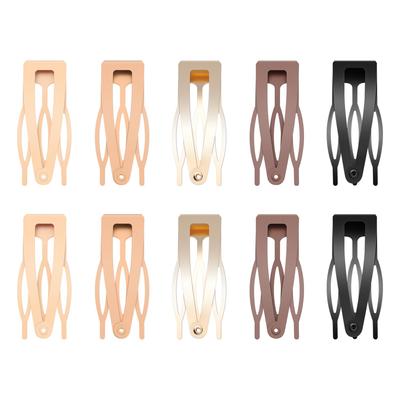 10 Pcs Double Grip Hair Clips, Sightor Metal Snap Hair Clips Hair Barrettes for Women Hair Making Salon Supplies Hair Accessorie