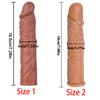 Reusable Penis Sleeve Cock Ring Extender Inch Ultra-Soft Penis Enlarger for Couples Sex Toys for Me