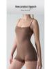 European & American Sexy Lace Slim Jumpsuit with Adjustable Straps, Breathable Nude Boxer Crotch, and Hip-Lifting Design