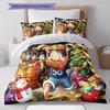 Cartoon Pattern Bedding Quilt Set Quilt Cover Pillowcase Home Decoration Birthday Gift (1 * Duvet Cover + 2 * Pillowcase, Without Core)