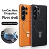 Case For SamSung S25 Ultra PU Leather Magnetic Ring Holder Shockproof Wireless Charging Case For S25Ultra S24Ultra Bracket Bumper Shell